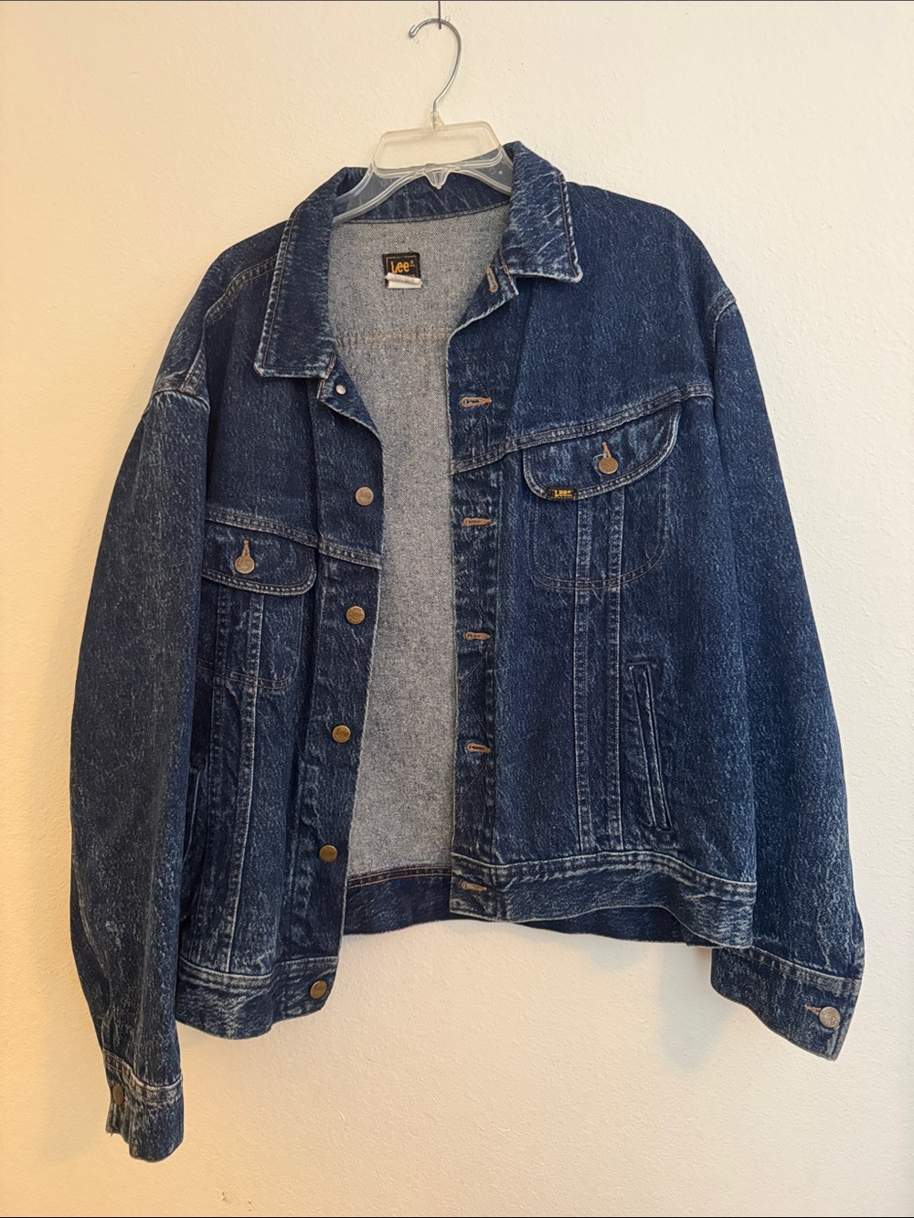 Lee Vintage-Inspired Dark Indigo Denim Jacket 48 XL
